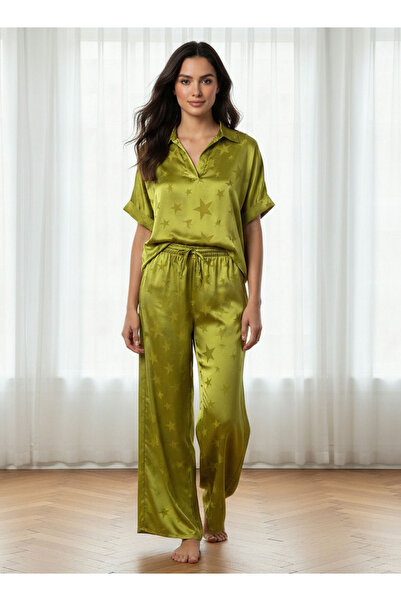 Aadaraya Pyjama Set Top & Wide Leg Bottom