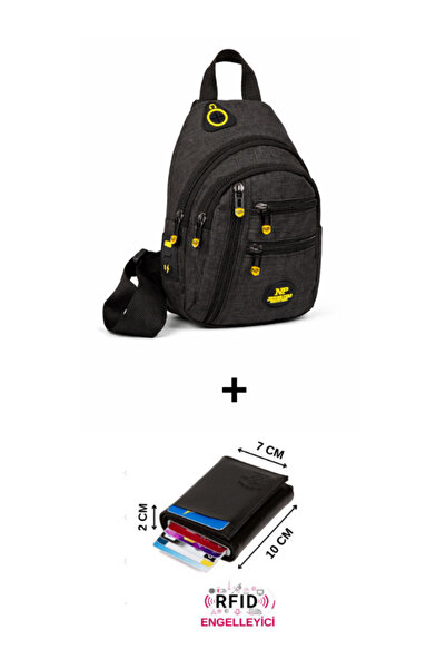 Newish Polo Unisex Su Geçirmez Kulaklık Usb Çıkışlı Çapraz Askılı Çanta Bel O...