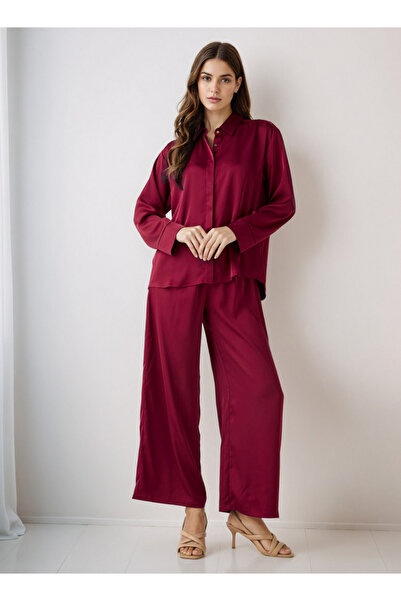 FAV Coord Set with Shirt & Wide Leg Pants