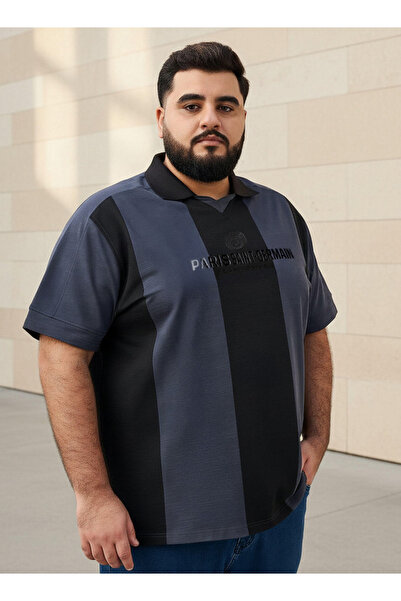 FAV Men Regular Fit Collared Short Sleeve Paris Saint-Germain Print Polo T-shirt