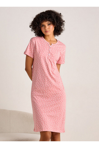 FAV Printed Sleepshirt with Short Sleeves