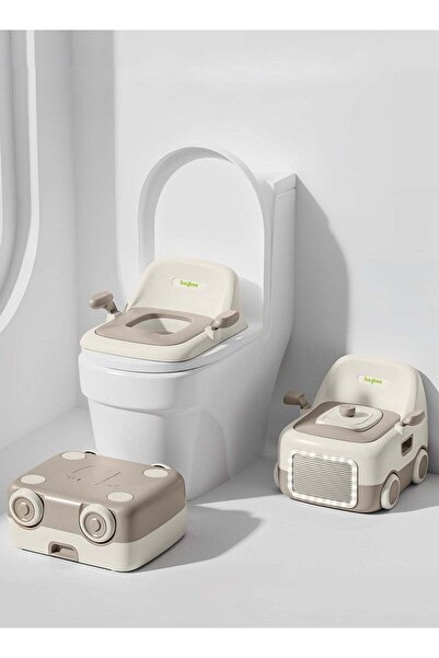 BAYBEE - 3-In-1 Convertible Baby Potty Training Seat - Brown