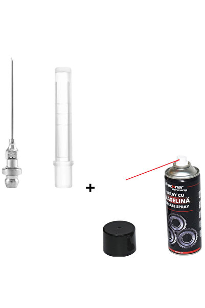 OEM Ac gresare Otel cu niplu pentru penetrare vaselina spatii inguste + spray...