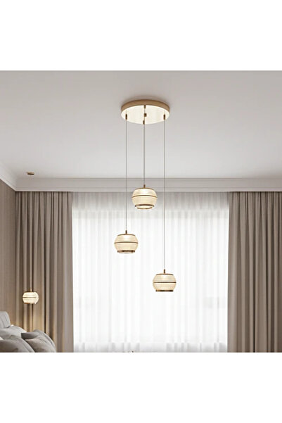 Humer علاقي مودرن ذهبي لون الانارة 3اضاءات 36 واط ثلاثي