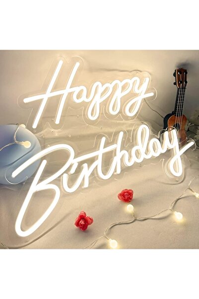 Slasa لافتة نيون LED لعيد ميلاد سعيد، مقاس 41 × 28 سم، مصباح جداري قابل للتعت...