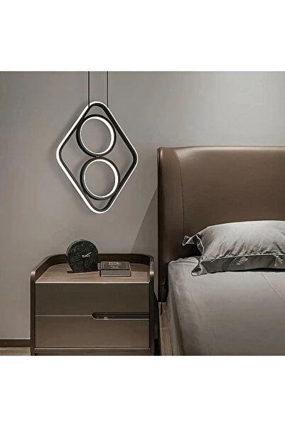 Humer Modern pendant light 400*310, black, with 3 lights, 60 watts