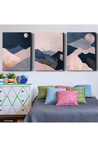 Evinemoda Абстрактна картина на платно с 3 части, природа