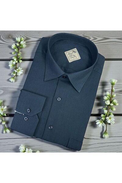 OwenLife Owen Life Cotton Solf Classic Shirt with Buttoned Bottom Collar