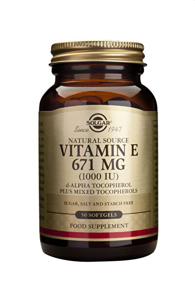 Solgar Vitamin E 1000IU 50 capsules -
