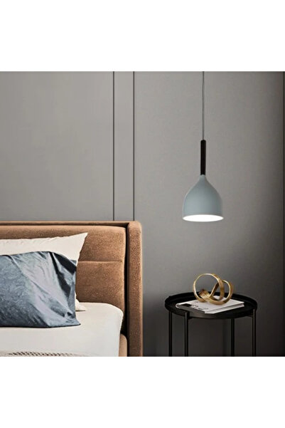 Humer علاقي مودرن رمادي مع ابيض E27*1L قطر 17 سم