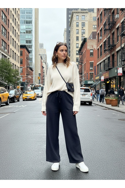 WestBound Women's Summer Knitted Trousers Sweatpants Model Without Pockets - ...