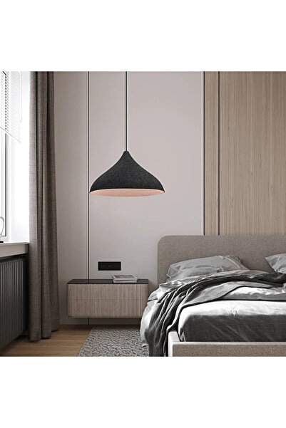 Humer Modern grey hanger E27*1L, diameter 430 mm