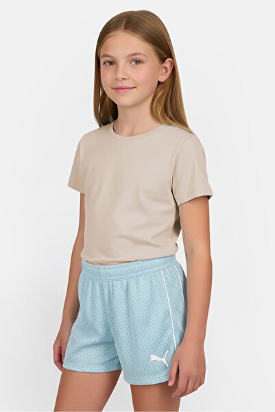 Puma شورت رياضي للبنات، مناسب للأنشطة الخارجية، لون فيروزي