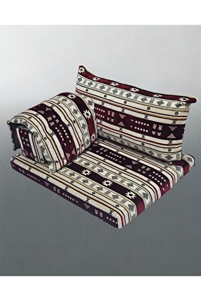 smart home طقم جلوس أرضي فاخر 4 في 1 - مجلس عربي تراثي، قماش مخملي، 70×100×50 سم