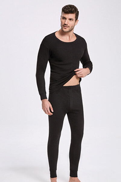 İlke طقم ملابس داخلية حرارية للرجال، شتوية، إنترلوك، 6 قطع