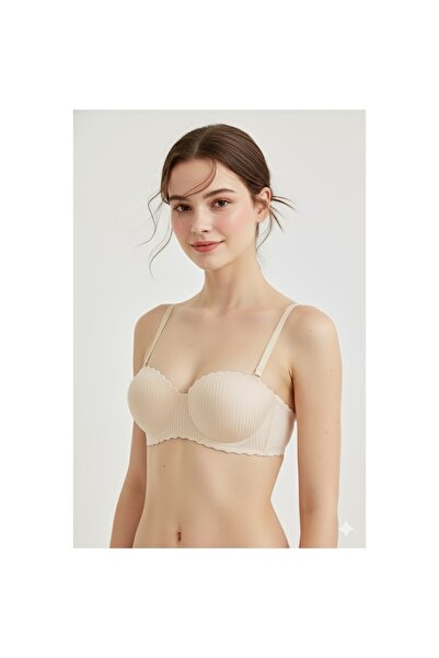 Genel Markalar Lazer Kesim Dolgulu Telsiz İz Yapmaz Sütyen Ten