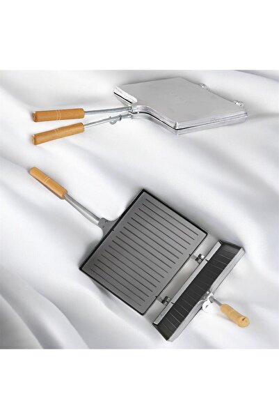 YILMAZNARGİLE Ocak Üstü El Tost Makinesi Yanmaz Yapışmaz Aliminyum Tost Makin...