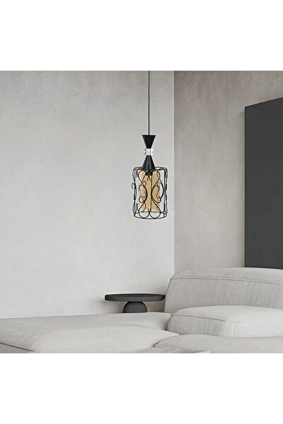 Humer Crystal Brill single pendant light, black, E27