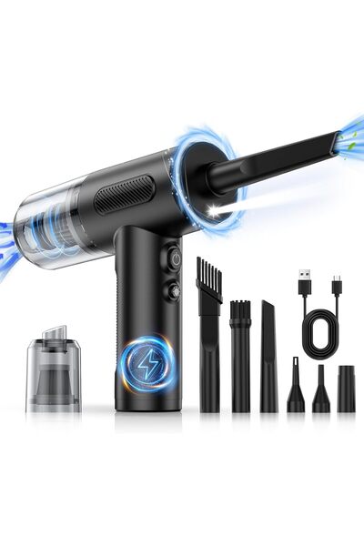 Generic مكنسة كهربائية يدوية لاسلكية 3 في 1، منفاخ هواء ومضخة، 3 سرعات قابلة ...