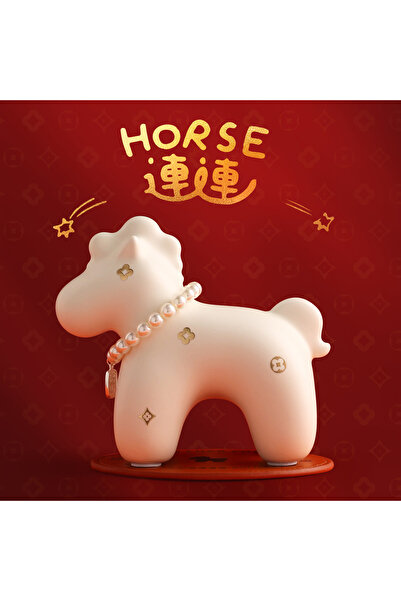 Generic Lucky Pony Ceramic Horse Figurine – Glossy Vintage Red / Black, Matte...