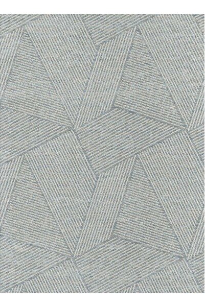 Generic Grey and Blue Geometric 120x170cm Flatweave Rug