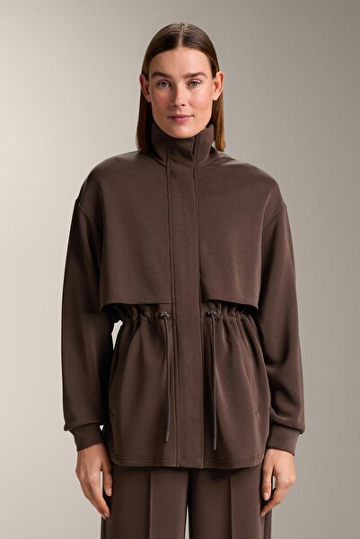 Oysho Yumuşak dokulu, modal cepli uzun ceket