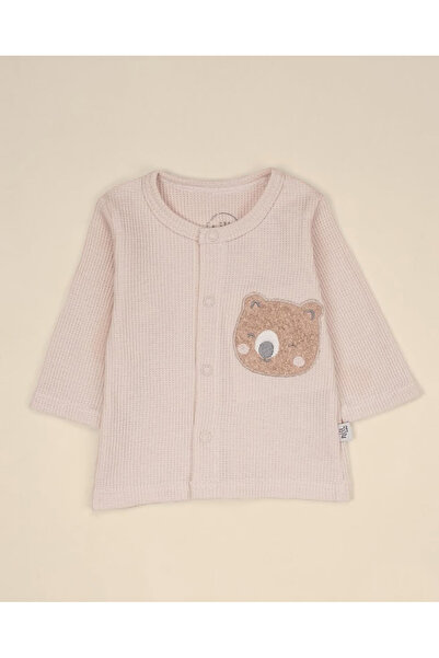 NiLi Snap Fastener Long-Sleeved Baby Jacket 100% Cotton