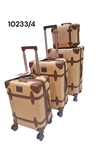 LAVELLO MORANO Classic Murano 4-Piece Luggage Set with Spinner Wheels and Sec...