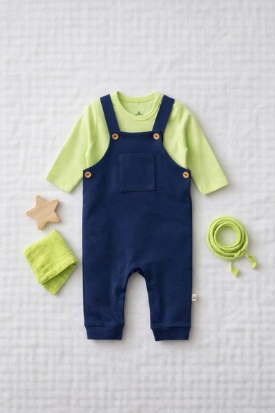 The Nest Kids Urban Sprout Jumpsuit Premium Organic Cotton Modern Patterned C...