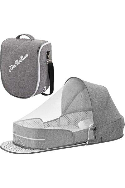 Generic Foldable travel cot for children with mosquito net and canopy, washab...