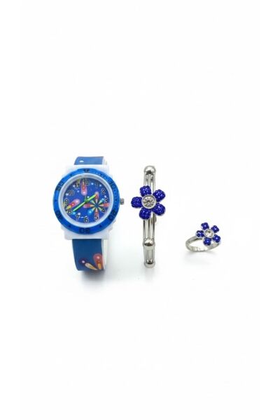 Boutique Children's accessory set in blue