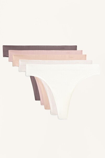 Oysho 5'li seamless soft touch tanga külot