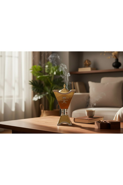 Generic مبخرة سيفين ونخلة حجم وسط لونين