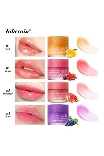 Arabest 4 Pcs Lip Mask With Vitamin C, Nourishes And Hydrates, Brighten Lip C...
