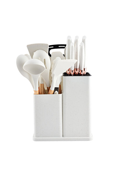 OEM Set 19 Ustensile de Bucătărie – Silicon Alimentar, Cuțite și Organizator ...