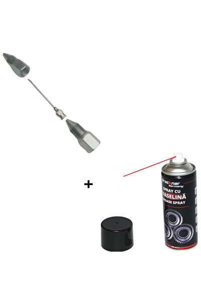 OEM Ac Otel gresare cu adaptor pentru penetrare vaselina spatii inguste+spray...