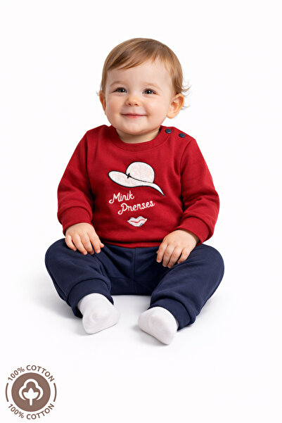 Miniel Baby Girl 100% Cotton Embroidered Baby Set