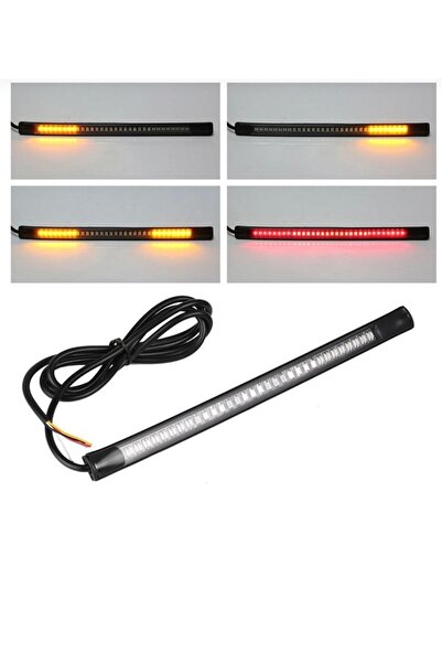 İnter MOTORSİKLET İÇİN SİNYAL PARK FREN ESNEK FLEXİBLE LED ŞERİT LAMBA 3M YAP...