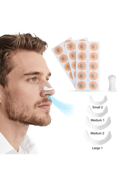 easyCTRL Set Benzi Nazale Magnetice, 4 Marimi Diferite, 30 Plasturi, Aplicator