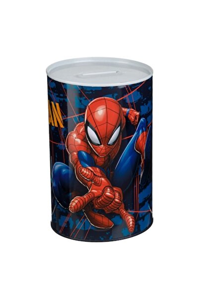 OEM Pușculiță metalică albastră cu design Spiderman
