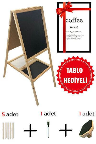 Ulgun Menü Yazı Tahtası Çift Taraflı 45x110