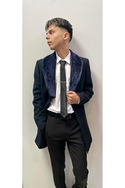 CALLIPSO Men's coat, Slim Fit, Callipso, Detachable faux fur collar