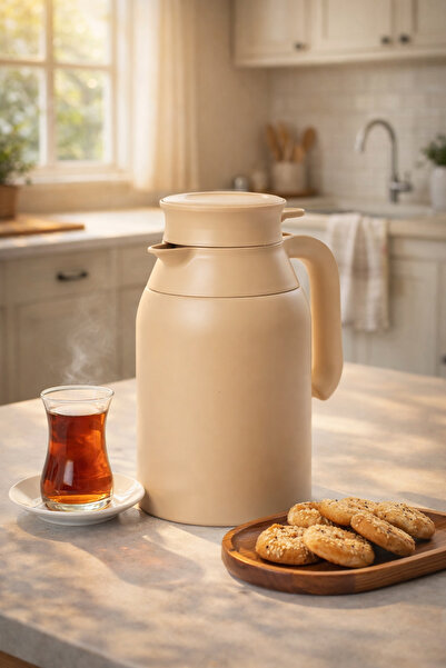 Porsima 2089 2 Liter Double Layer Stainless Steel Thermos Tea Thermos Water T...