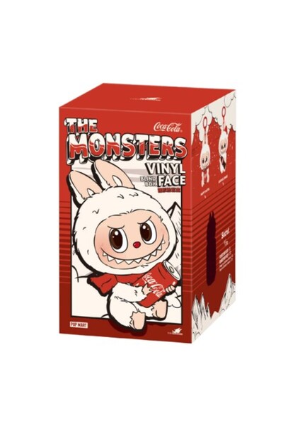 TeknoFun بوب مارت لابوبو ذا مونسترز سلسلة كوكا كولا مجسم فينيل وجه واحد صندوق...