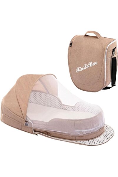 Generic Foldable travel cot for children with mosquito net and canopy, washab...