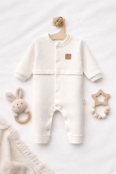 The Nest Kids Soft Nest Organik Waffle Tulum Premium Pamuk Waffle Dokulu Günl...