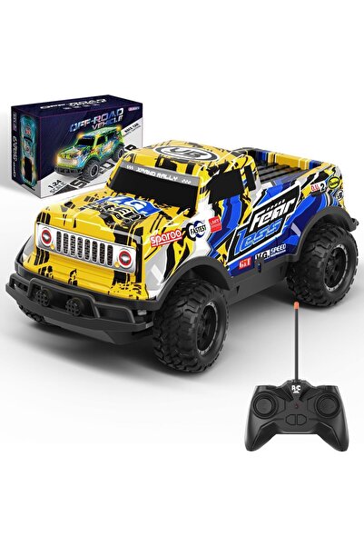 Generic 1/24 scale remote control light-up racing toy car with LED lights - p...