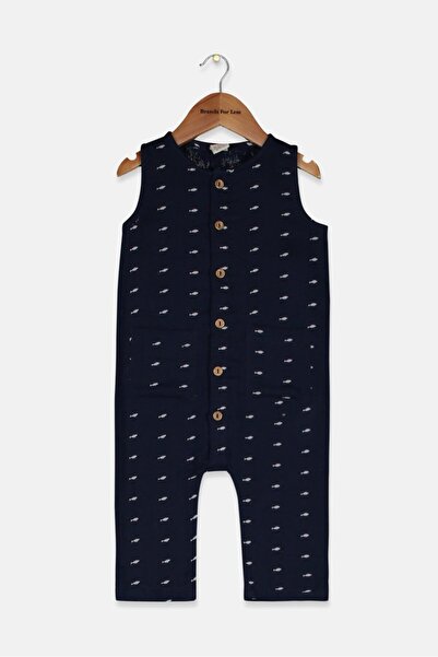 Tchibo Toddlers Boy Printed Romper, Navy