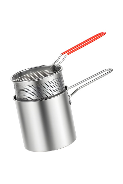 Teno Teno® Mini Fryer, strainer and container, stainless steel, detachable ha...