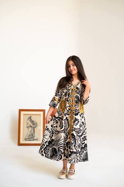 AFandina جلابية مطرز تطريز فاخر SM-71